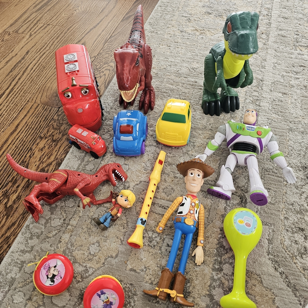 Mixed Kids Toy Set - Colorful Assorted Figures & Vehicles Toy Story Dino Music
